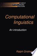 Computational Linguistics