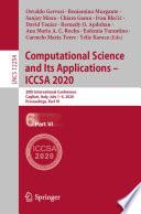 Computational Science and Its Applications – ICCSA 2020