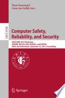 Computer Safety, Reliability, and Security
