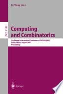 Computing and Combinatorics