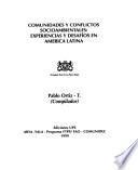 Comunidades y conflictos socioambientales