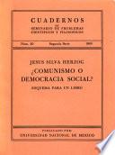 Comunismo o democracia social?