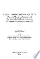 Con Alonso Zamora Vicente: Varia de estudios filológicos