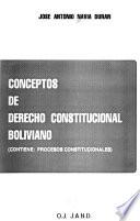 Conceptos de derecho constitucional boliviano