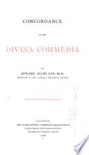 Concordance of the Divina Commedia