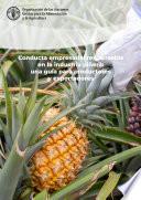 Conducta empresarial responsable en la industria piñera: una guía para productores y exportadores