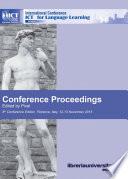 Conference proceedings. ICT for language learning