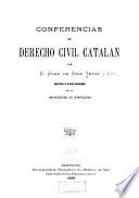 Conferencias de derecho civil Catalán