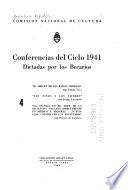 Conferencias del ciclo 1941