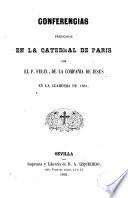 Conferencias predicadas en la Catedral de Paris