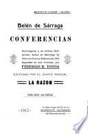 Conferencias sociológicas y de crítica religiosa, dadas en Santiago de Chile en enero y febrero de 1913