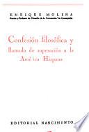 Confesión filosófica y Llamado de superación a la América Hispana