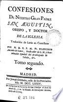 Confesiones de Nuestro Gran Padre San Augustin ...