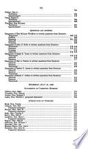 Confirmation Hearings on Federal Appointments