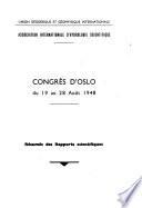 Congrès d'Oslo du 19 au 28 août 1948