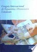 Congrés Internacional de Toponímia i Onomàstica Catalanes