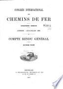 Congrès international des chemins de fer, cinquième session, Londres, juin - juillet 1895