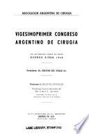 Congreso Argentino de Cirugía. 1950 v. 1