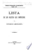 Congreso internacional de americanistas, Madrid, 1881