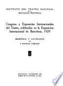 Congreso y exposición internacionales del teatro