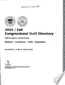 Congressional Staff Directory
