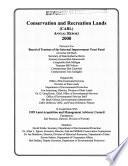 Conservation and Recreation Lands Annual Report