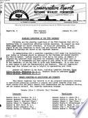 Conservation Report