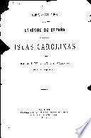 Consideraciones acerca del derecho de España sobre las Islas Carolinas