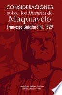 Consideraciones sobre los discursos de Maquiavelo