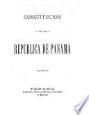 Constitucion de la republica de Panama