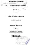 Constitución de la república del Ecuador
