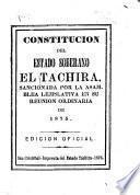 Constitución del estado soberano el Tachira