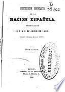 Constitución democrática de la nación española