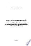 Constitución, estado y economía