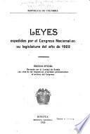 Constitución política de Colombia, actos legislativos que la reforman y leyes de ..