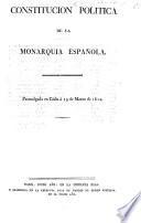 Constitución política de la Monarquía española
