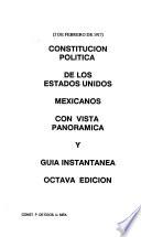 Constitución política de los Estados Unidos Mexicanos con vista panorámica y guía instantánea