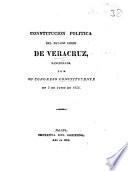 Constitucion politica del estado libre de Veracruz, Sancionada por su congreso constituyente, en 3 de Junio de 1825