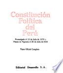 Constitución política del Perú