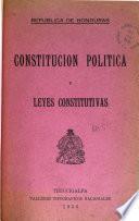 Constitución política y leyes constitutivas