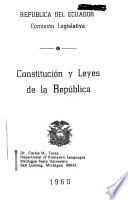 Constitución y leyes de la República