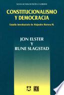 Constitucionalismo y democracia