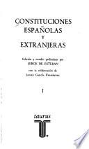 Constituciones españolas y extranjeras