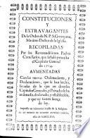 Constituciones Y Extravagantes De la Orden de N. P. S. Geronymo, Maximo Doctor de la Iglesia