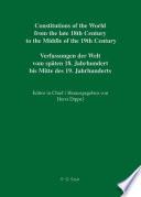 Constitutional Documents of Chile 1811 – 1833