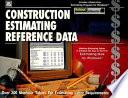 Construction Estimating Reference Data