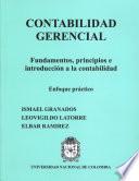 Contabilidad Gerencial. Fundamentos, principios e introducción a la contabilidad