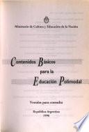 Contenidos básicos para la educación polimodal