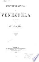 Contestación de Venezuela al alegato de Colombia