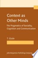 Context as Other Minds